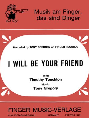 cover image of I will be your friend